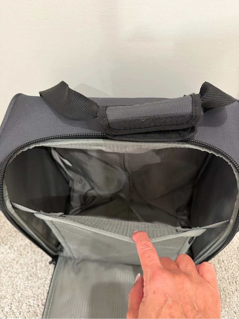 Samsonite Gray Rolling Carry-On Travel Bag